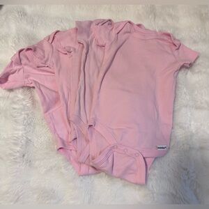 5 Gerber Pink Baby Onesies Bundle Size 3-6 months